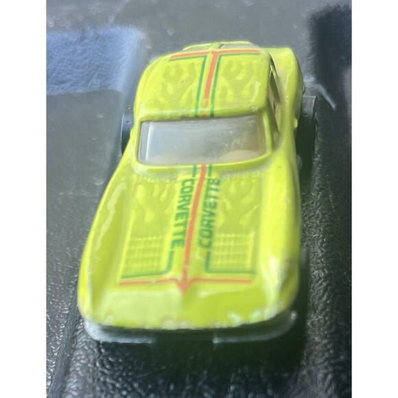 Hot Wheels 1979 Lime Green Corvette Stingray Mattel Split Window Malaysia -Nice! - Picture 6 of 7
